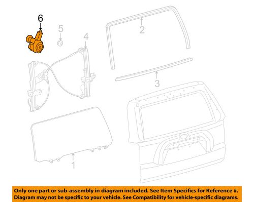 Toyota oem 10-15 4runner liftgate-window motor 8572035160