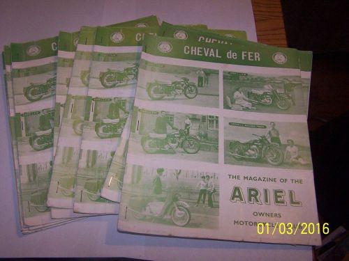 Ariel owners club magazine 1960s 9 issues