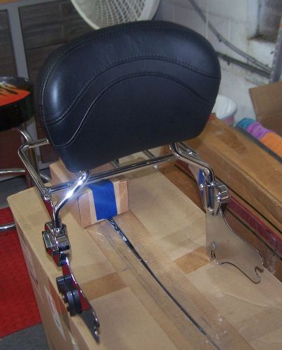 Harlet davidson passenger backrest with luggage rack