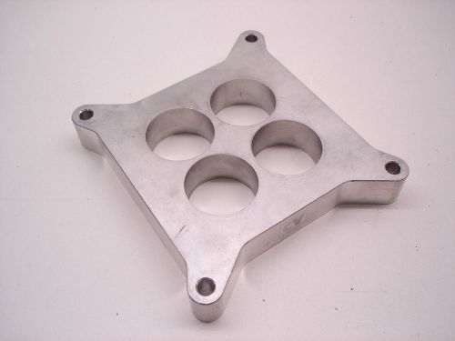 Nascar cv products billet aluminum 1.000&#034; holley carburetor spacer 4 hole 1.688&#034;