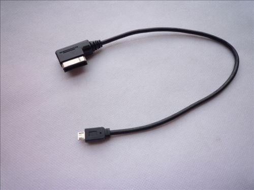 Audi 2009&amp;up music interface ami mmi aux cable adapter with micro usb connector