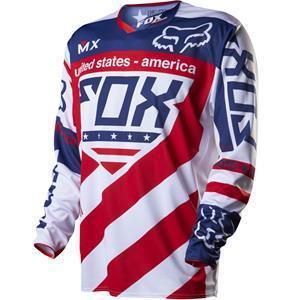 New fox racing intake mxon jersey red white and blue ryan dungy replica