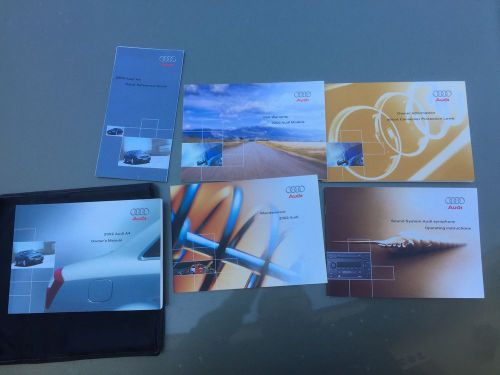 2002 audi a4 owners manual set w/case oem a4 1.8 t  sedan