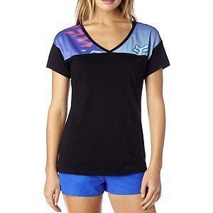 Fox racing shiv womens short sleeve shirt black