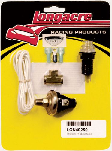 Longacre clear fuel pressure gagelites warning light kit p/n 40250