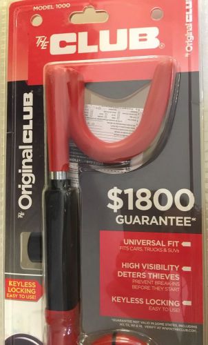 The club 1000 steering wheel lock attaches to any car or truck steering wheel