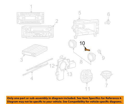 Chrysler oem front door-door trim panel screw 6101946
