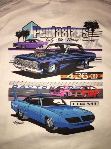 ☀vtg 1991 plymouth street muscle car pentastars cuda☀hemi gtx 426 new☀l daytona