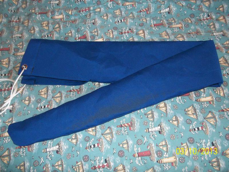 Ocean blue sailboat tiller cover 46"long real sunbrella new waterproof