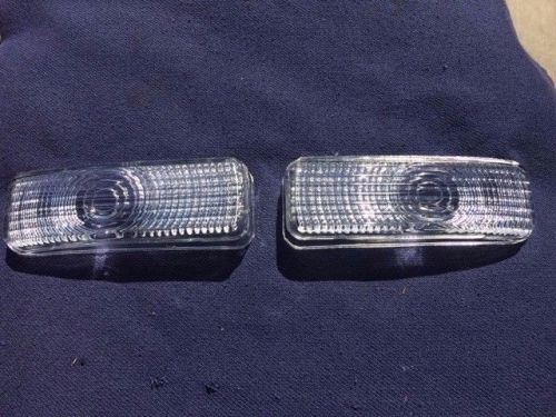 1953 pontiac chieftain special deluxe nors glass parking light lamp lens pair