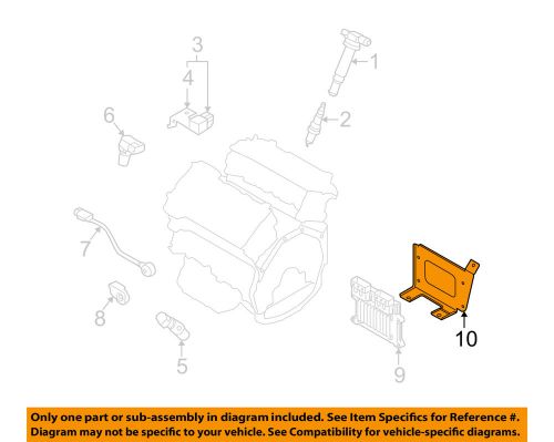 Kia oem 2009 borrego 3.8l-v6 ignition system-ecm bracket 391503c750