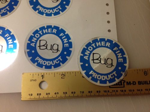 Round 2.5" stinger bug kart decals mcculloch wasp