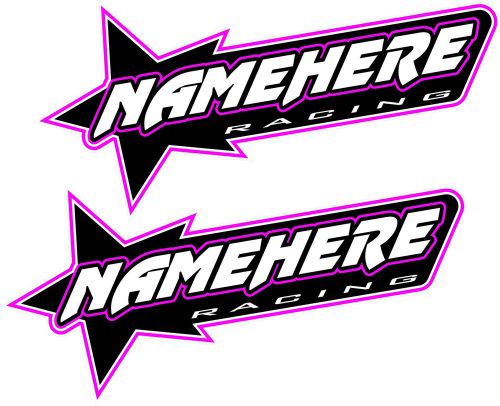 Custom racing decals motorcycle atv team name stickers trailer graphics thor utv
