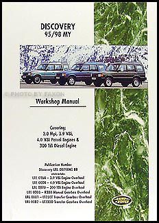 Land rover discovery shop manual 1995 1996 1997 1998 repair service workshop