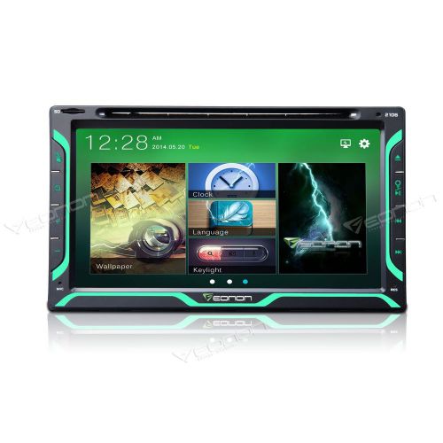 Newest! eonon 2 din dash car dvd player u radio stereo bt touch mp3 usb sd 1080p