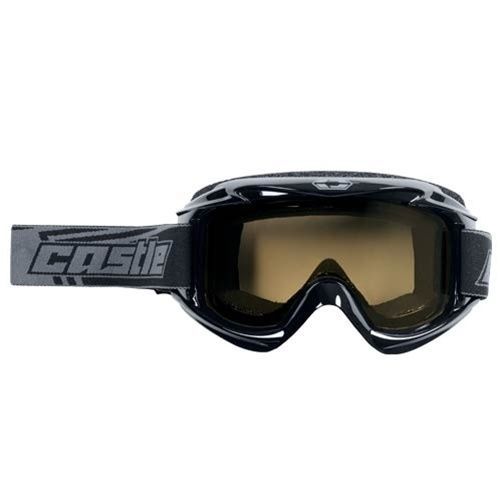 2013 castle launch snowmobile goggles - black