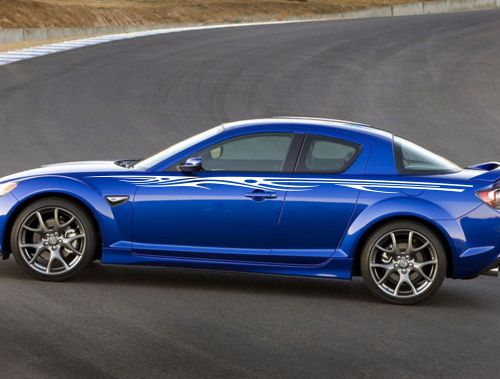 Car decal vinyl graphics side sticker body decals stripe for  rx-8 #344