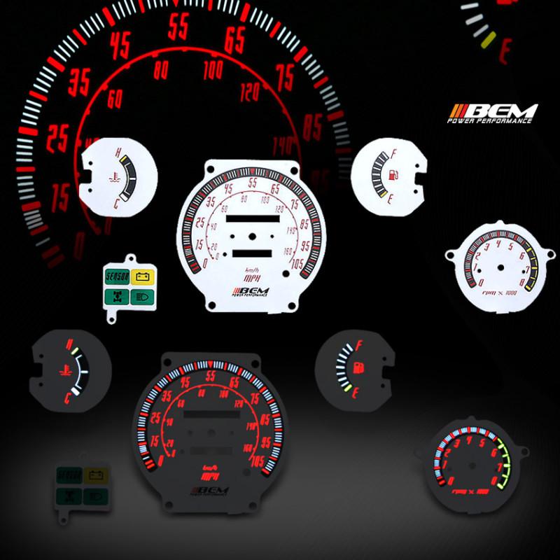 Sell 84 85 86 NISSAN HARDBODY PICKUP DASHBOARD EL GLOW GAUGES RPM/MPH