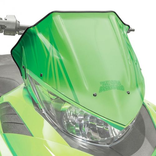 Arctic cat low windshield - team arctic green - 2012-2017 zr f xf m - 7639-365