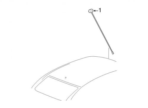 Chrysler oem chrysler gps antenna assembly 05064338aa image 1