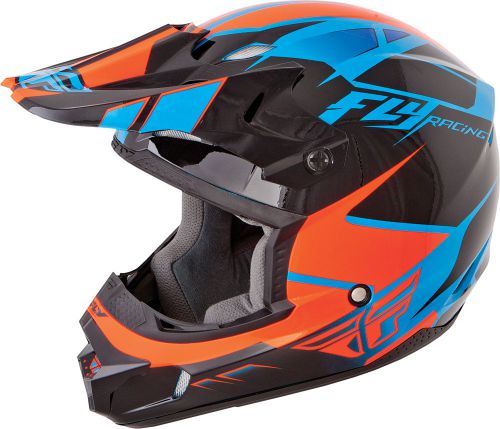 Fly kinetic impulse helmet blue/black/orange