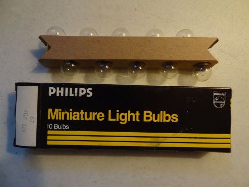 Philips miniature light bulbs pack of 10  number 67  12v 4cp
