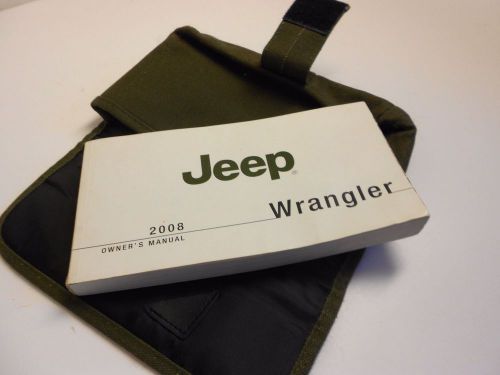 2008 jeep wrangler owners manual / users guide oem laredo sport sahara #2