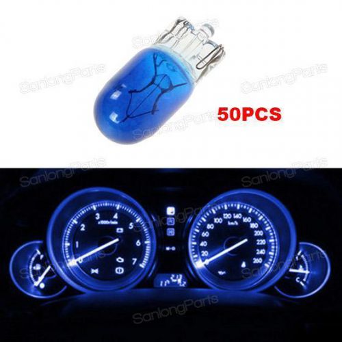Sell 50Pcs Blue T10 Wedge Bulb 194 168 Instrument Panel Light Indicator