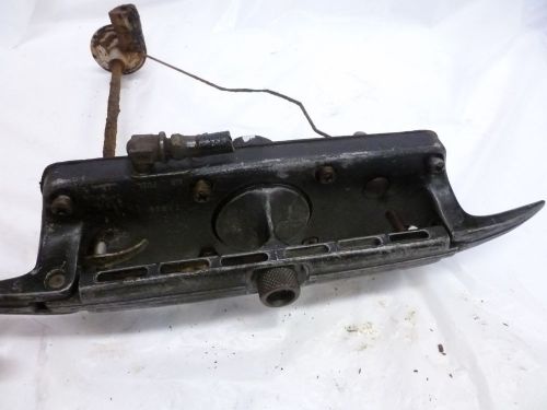 Mercury 6 gallon pressure style gas tank housing outboard motor