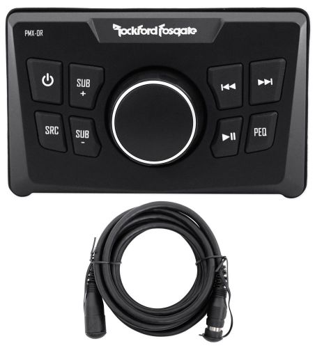 Rockford fosgate pmx-0r wired marine remote control 4 pmx-8bb, pmx-5, pmx2+cable