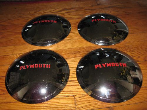 New old stock 1949 1950 plymouth hubcaps