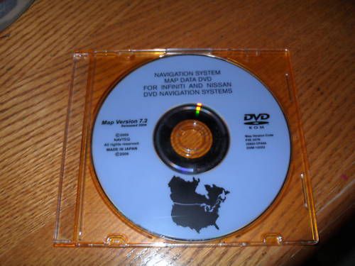 2006 2007 nissan armada murano pathfinder navigation disc dvd cd disk 7.2 map