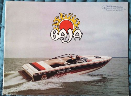 1986 baja powerboat brochure-great condition!
