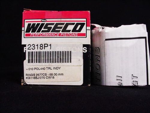 Wiseco 2318p1 piston + rings 2677cs polaris 440 trail indy snowmobile .010 new