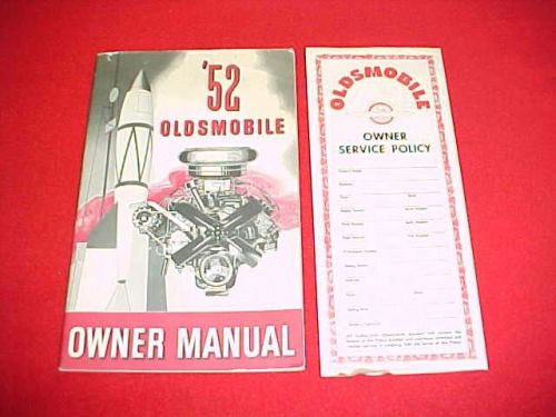1952 oldsmobile original owners manual service guide book 52 accessories 2 items