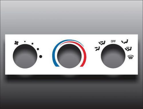 1998-2000 ford ranger non-ac white heater control switch overlay hvac