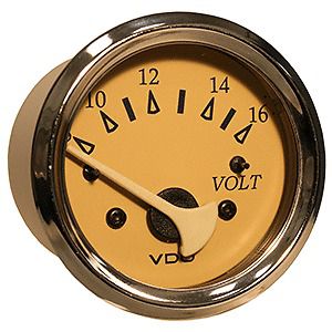 New vdo allentare teak voltmeter 332-12289