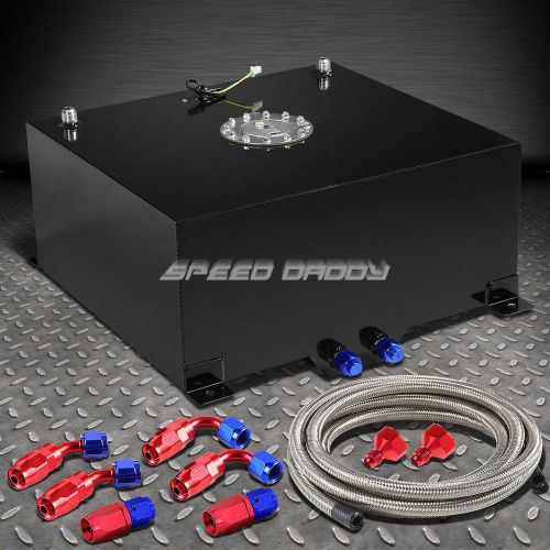 Sell 15 GALLON/57L BLACK ALUMINUM FUEL CELL GAS TANK+LEVEL SENDER+STEEL