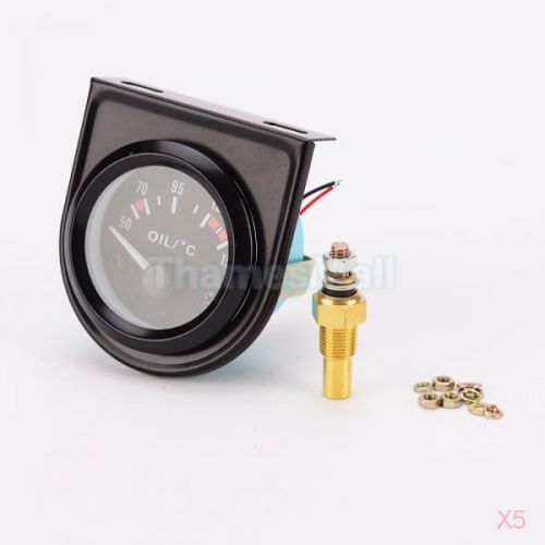 5x 52mm 12v 50-150 °c digital electric oil temperature gauge motor car parts