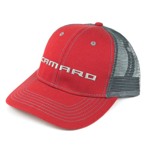 Chevrolet camaro ss mesh hat - red - free shipping
