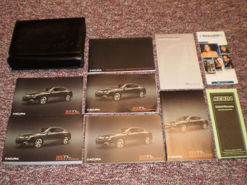 2013 acura tl complete car owners manual books  navigation guide case all models