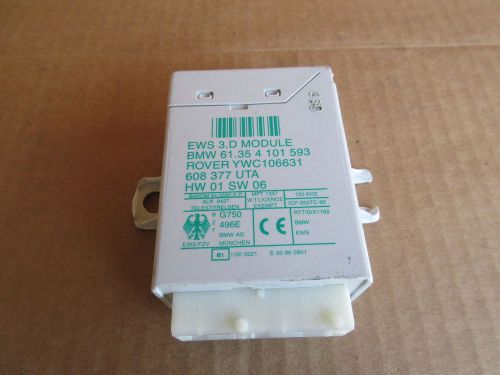 Bmw z3 m roadster e36 #1004 ews 3 anti-theft control unit module 61354101593