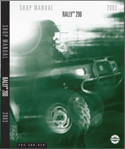 2003 can-am rally 200 atv service repair manual cd  --   brp bombardier