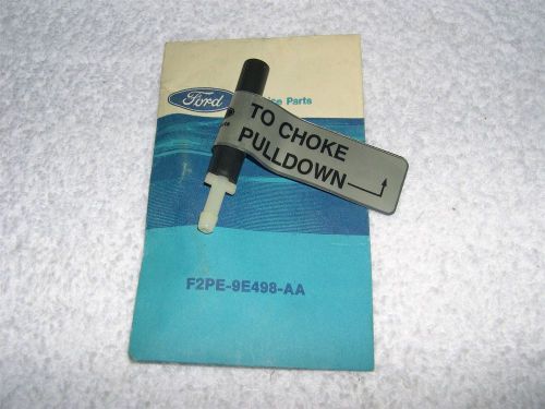 Nos 1990's ford lincoln mercury choke pulldown vacuum tube fitting f2pe-9e498-aa