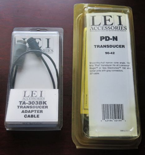 Lei accessories pd-n transducer 90-42 and adapter cable brand new sealed