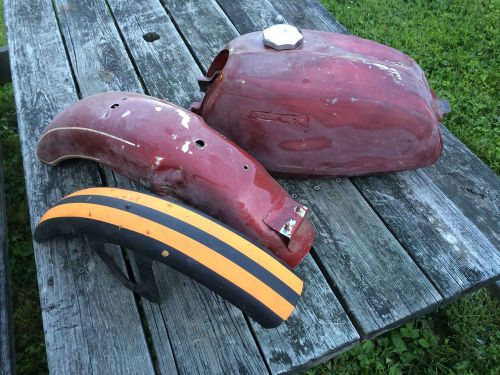 1970&#039;s vintage honda gas tank with front and rear fender /cafe racer