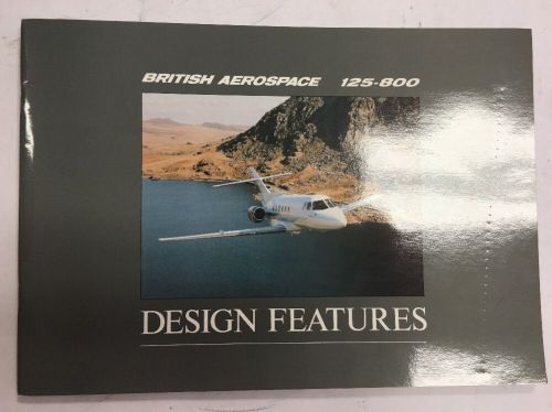 British aerospace 125-800 original design features full color brochure