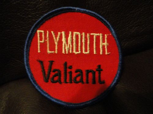 Plymouth valiant patch - vintage - new - original - auto - 3 inches