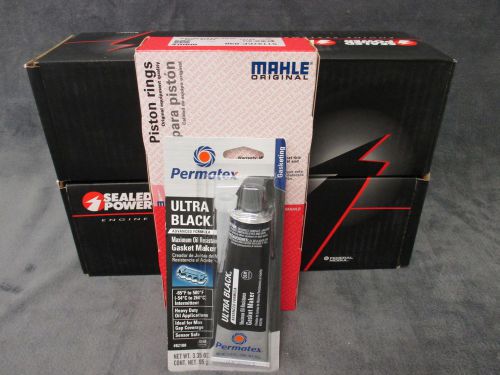 Ford 4.2l ohv e150 f150 e250 pistons+rings combo kit+permatex 1997-04 standard