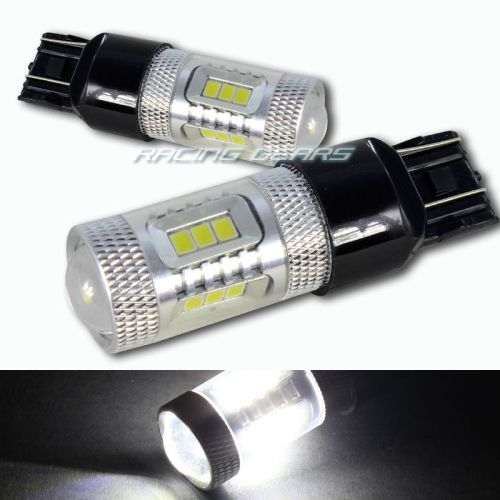 2x white 15 smd led 12v 15w t20 interior instrument gauge wedge light lamp bulbs